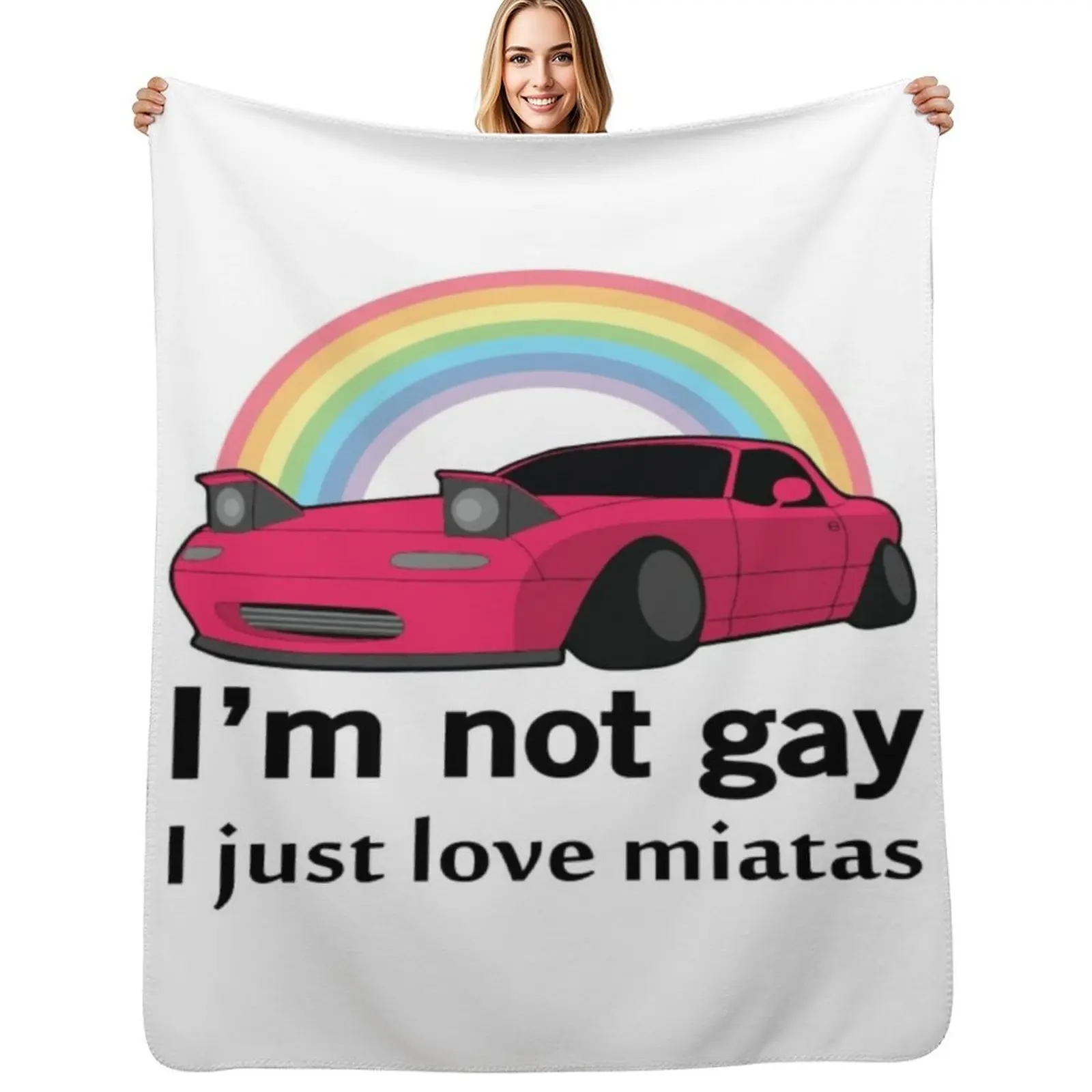 Miata T-ShirtI'm not gay I just love my Miata Throw Blanket Warm Napping Blanket for Office Couch Bed
Miata T-ShirtI'm not gay I just love my Miata Throw Blanket Warm Napping Blanket for Office Couch Bed