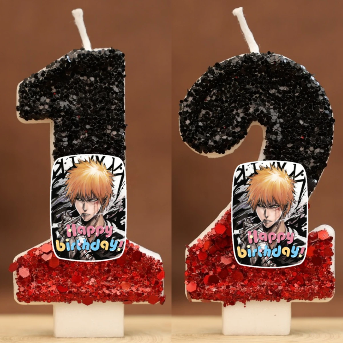 Death Kurosaki Ichigo Digital Candle Number 0-9 Kids Birthday Cake Decoration Supplies Cartoon Anime Party Accessories Supplies
Death Kurosaki Ichigo Digital Candle Number 0-9 Kids Birthday Cake Decoration Supplies Cartoon Anime Party Accessories Supplies
