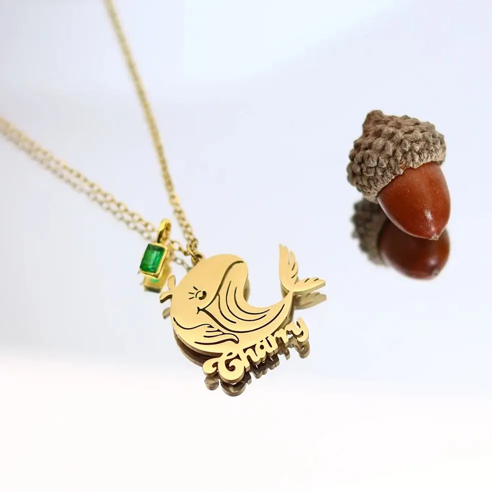 Chandler Minimalist Custom Whale Name Necklace Stainless Steel Dainty Deep Sea Animal Jewelry For Women
Chandler Minimalist Custom Whale Name Necklace Stainless Steel Dainty Deep Sea Animal Jewelry For Women