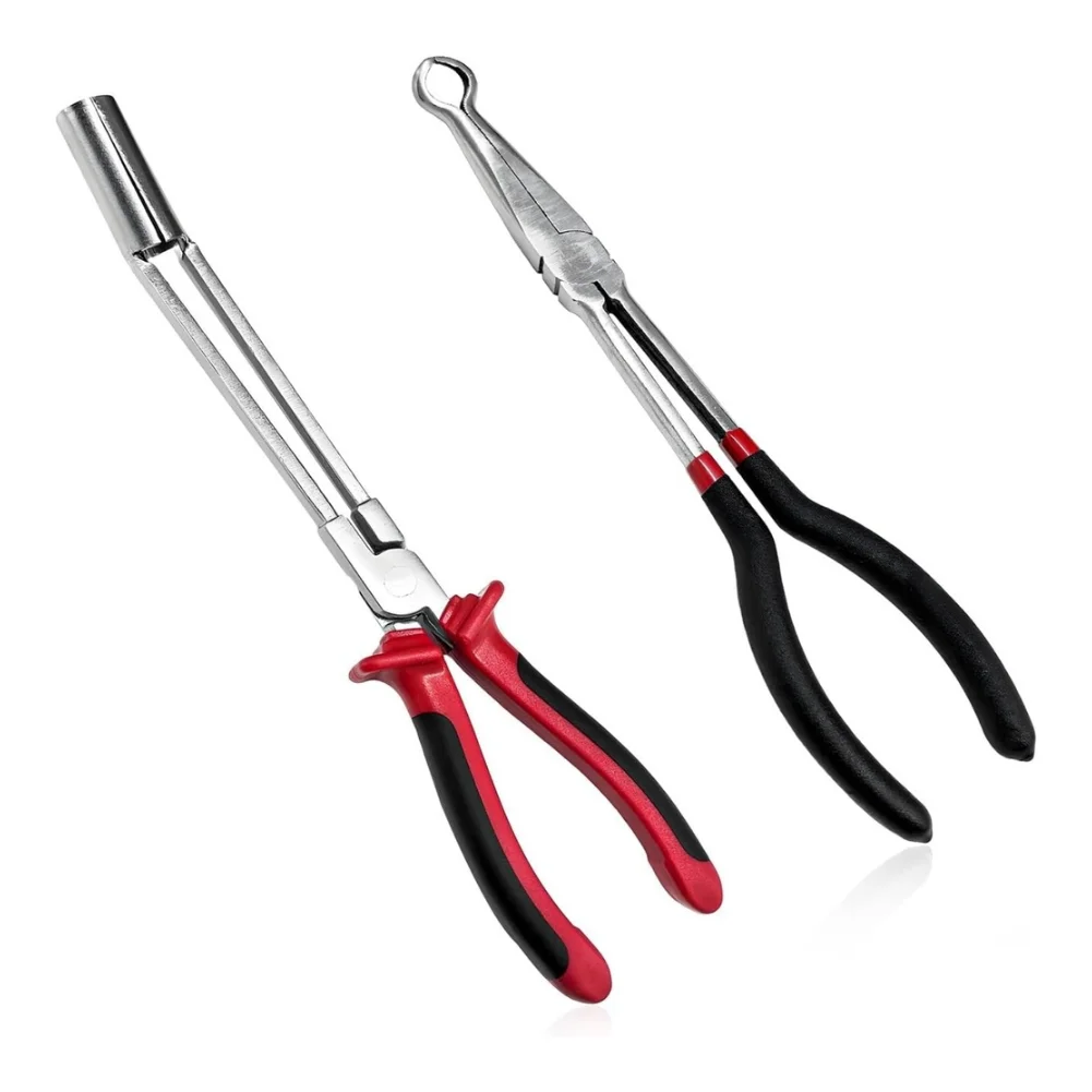 High Performance Engine Wire Removal Pliers 2PCS with Ergonomic Grip and Protective Sleeve Red Carbon Steel Material
High Performance Engine Wire Removal Pliers 2PCS with Ergonomic Grip and Protective Sleeve Red Carbon Steel Material