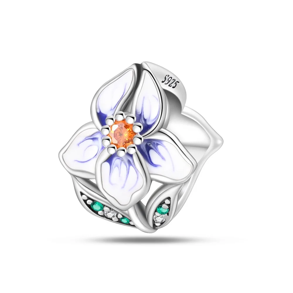 Original 925 Sterling Silver Charms Luxury White Blue Iris Flower Beads Fit Bracelet Diy Women Making Delicate Gift
Original 925 Sterling Silver Charms Luxury White Blue Iris Flower Beads Fit Bracelet Diy Women Making Delicate Gift