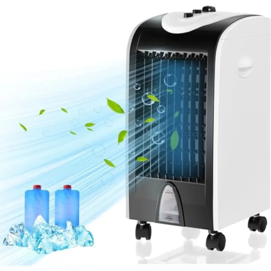 Evaporative Air Cooler for bedroom living room office use, plastic body, white, portable with 3 modes 3 speeds 2 ice boxes 7.5h
Evaporative Air Cooler for bedroom living room office use, plastic body, white, portable with 3 modes 3 speeds 2 ice boxes 7.5h