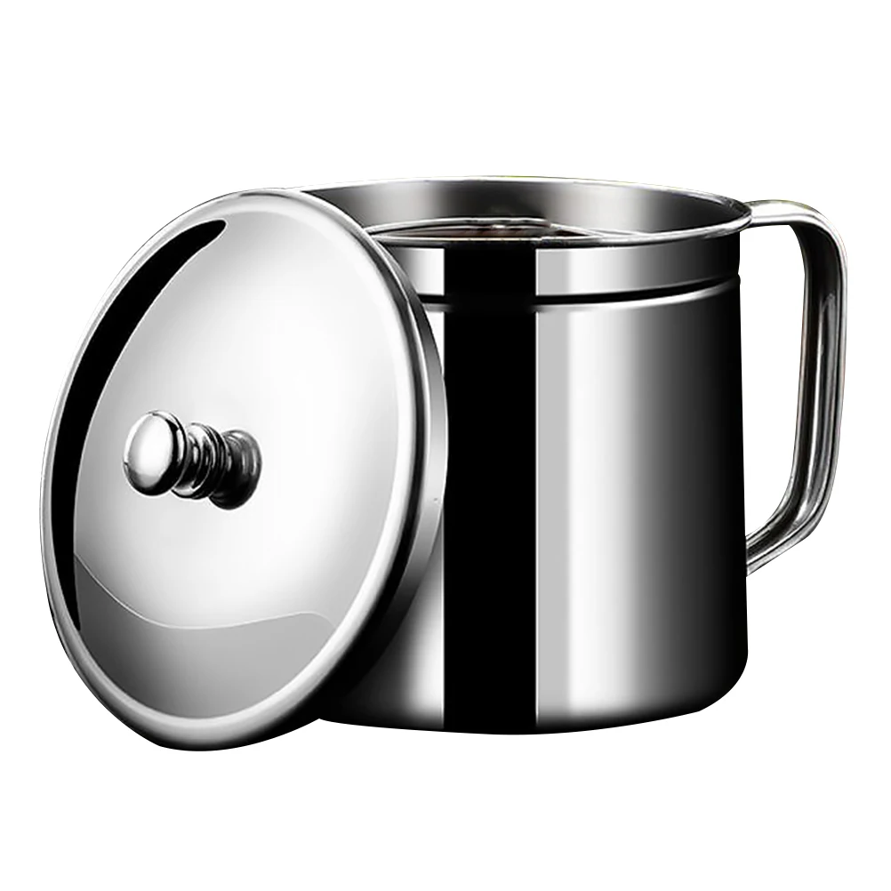 1pc Stainless Steel Filter Pot Household Oil Strainer Container Detachable Grease Strainer Reusable Oil Storage Dustproof Cover
1pc Stainless Steel Filter Pot Household Oil Strainer Container Detachable Grease Strainer Reusable Oil Storage Dustproof Cover