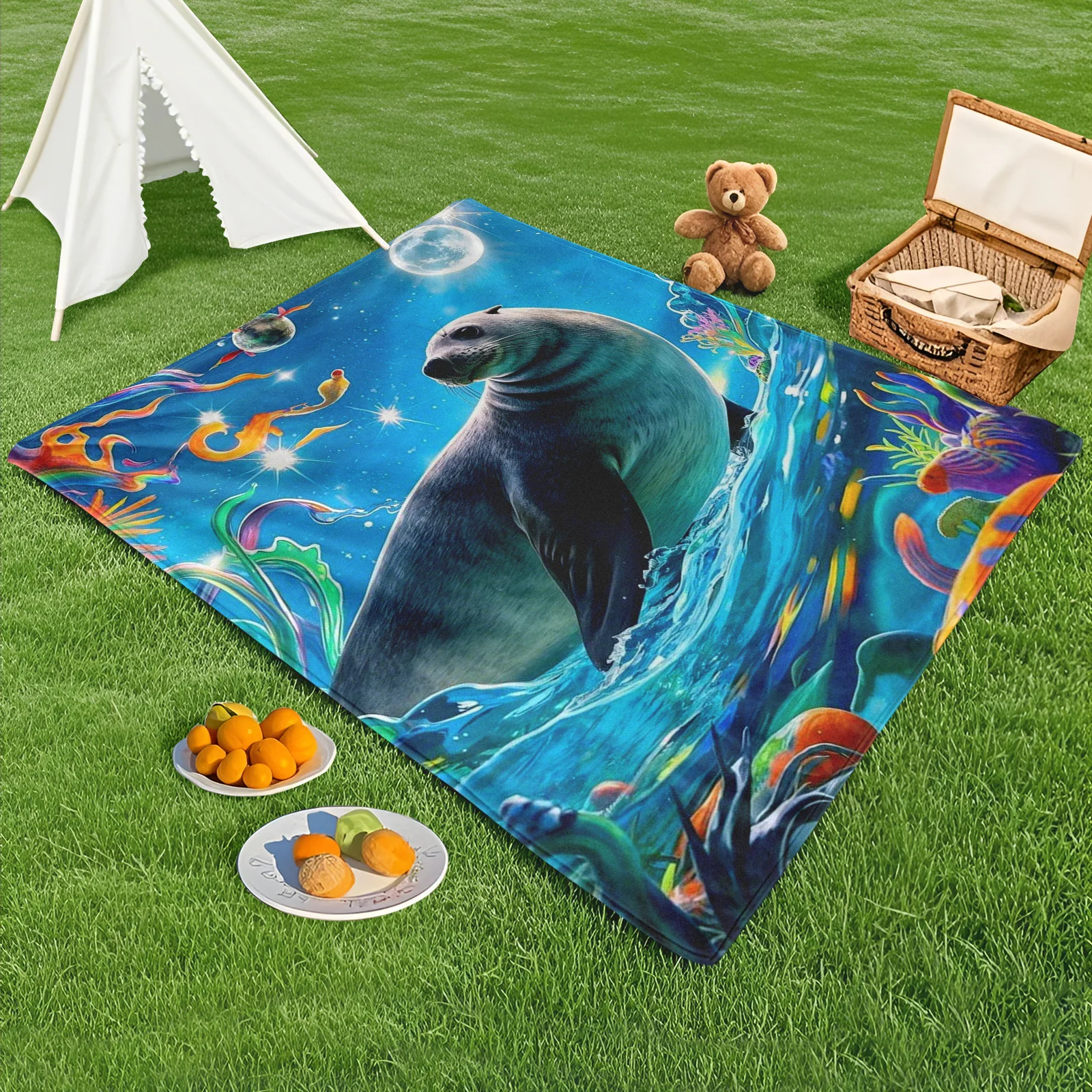 Seal Moonlight Seaweed And Ocean Water Pattern Outdoor Blanket For Stargazing Nights And Beachside Comfort
Seal Moonlight Seaweed And Ocean Water Pattern Outdoor Blanket For Stargazing Nights And Beachside Comfort