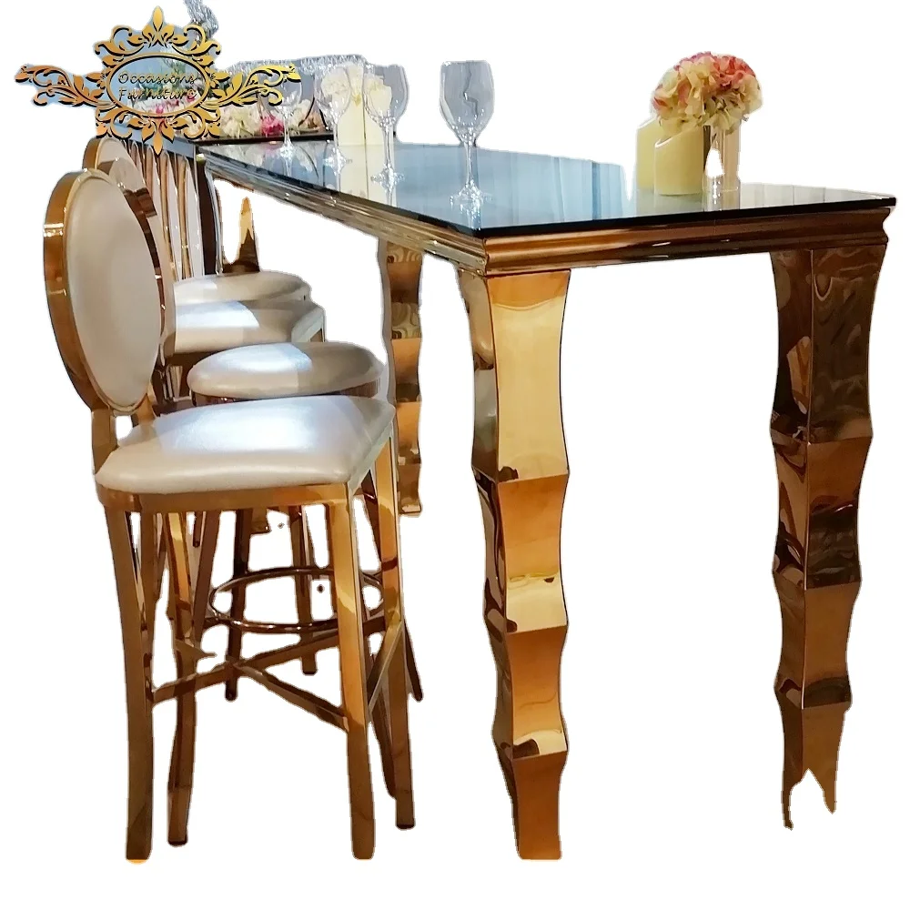 High Quality Silver Mirror Glass Top Wedding Bar Tables with Rectangle Shape Single Legs for Hotels
High Quality Silver Mirror Glass Top Wedding Bar Tables with Rectangle Shape Single Legs for Hotels