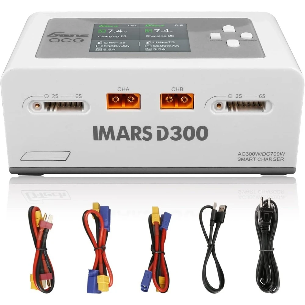 US Shipping Lipo Battery Charger IMARS D300 Smart Dual Lipo Charger 16A AC 300W DC 700W
US Shipping Lipo Battery Charger IMARS D300 Smart Dual Lipo Charger 16A AC 300W DC 700W