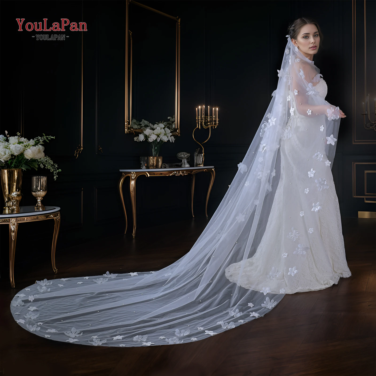YouLaPan v243 Bridal Head with Veil Floral Bridal Veil Luxury 3m Cathedral Wedding Veil Bridal Flower Soft Veil
YouLaPan v243 Bridal Head with Veil Floral Bridal Veil Luxury 3m Cathedral Wedding Veil Bridal Flower Soft Veil