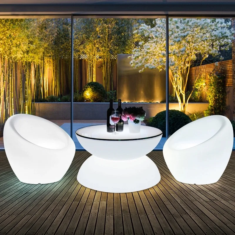LED bar Dining Table Decorative Hourglass Shaped Patio Table Portable Courtyard Outside Coffee Tables Feature with Waterproof
LED bar Dining Table Decorative Hourglass Shaped Patio Table Portable Courtyard Outside Coffee Tables Feature with Waterproof