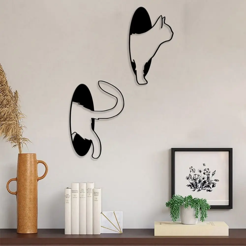 2Pcs/set Creative Black Cat Hanging Pendant Handmade Cartoon Metal Wall Ornaments Iron Art Cat Wall Hanging Ornaments Study
2Pcs/set Creative Black Cat Hanging Pendant Handmade Cartoon Metal Wall Ornaments Iron Art Cat Wall Hanging Ornaments Study