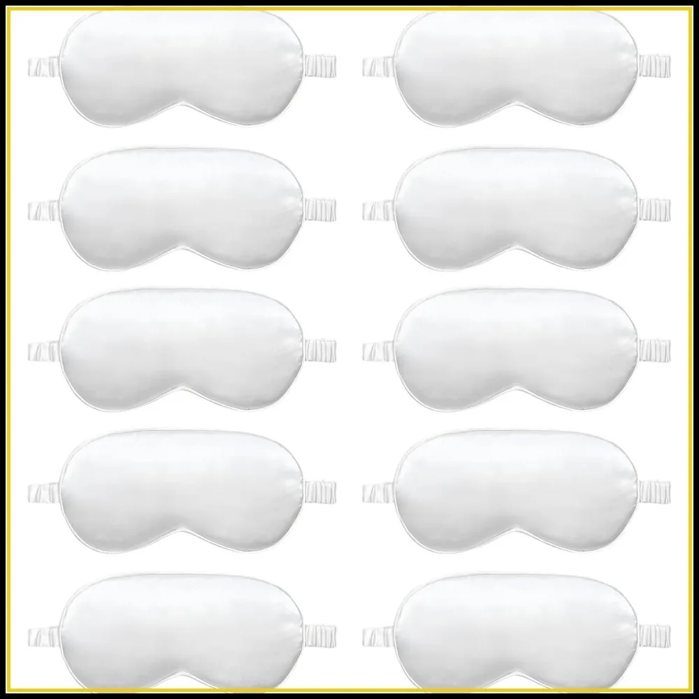 10 Pack Sleep Mask, Silk Eye Mask for Night Sleeping, Travel, Party Games, Suitable for Men/Women
10 Pack Sleep Mask, Silk Eye Mask for Night Sleeping, Travel, Party Games, Suitable for Men/Women