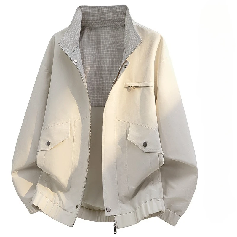 Vintage Stand Collar Men Jackets Coats Solid Color Comfortable Zipper Outerwear Casual All-match Male Clothing Autumn New Style
Vintage Stand Collar Men Jackets Coats Solid Color Comfortable Zipper Outerwear Casual All-match Male Clothing Autumn New Style