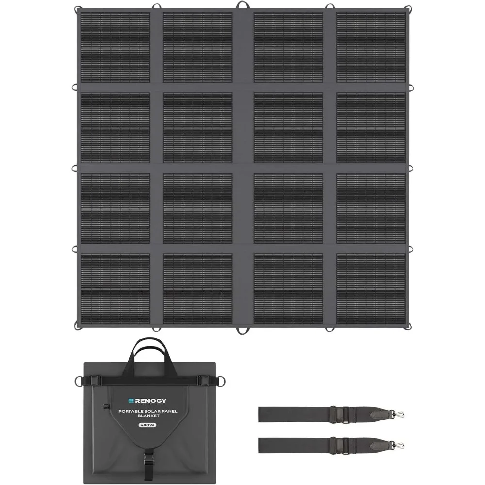 Портативная солнечная панель, складное солнечное одеяло N-типа мощностью 400 Вт, легкая солнечная панель высокой эффективности 25% для электростанции, автофургонов, внедорожников 
Портативная солнечная панель, складное солнечное одеяло N-типа мощностью 400 Вт, легкая солнечная панель высокой эффективности 25% для электростанции, автофургонов, внедорожников