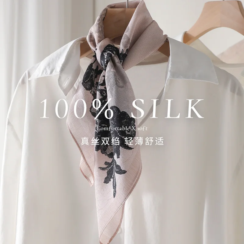100% Silk Scarf for Women elegant Luxury Square Fashion Print Hair Neckerchief High Quality Shawl Wraps Hijab Bandana Scarves
100% Silk Scarf for Women elegant Luxury Square Fashion Print Hair Neckerchief High Quality Shawl Wraps Hijab Bandana Scarves