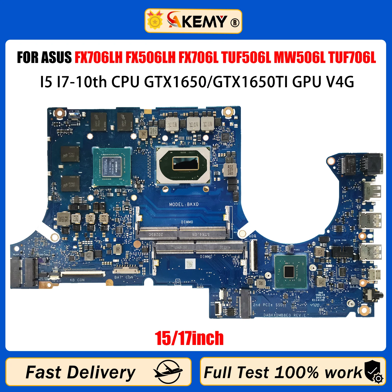 Для ASUS TUF506L MW506L FX506LHB FX5706LI FX506LI FX706LH FX706LI MW706L TUF706L TUF Gaming F15 Материнская плата FX506LH i5 i7-10th
Для ASUS TUF506L MW506L FX506LHB FX5706LI FX506LI FX706LH FX706LI MW706L TUF706L TUF Gaming F15 Материнская плата FX506LH i5 i7-10th