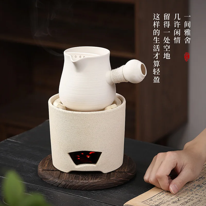 Shayao Jumping Cap Pot Chaoshan White Mud Side Handle Pot Handmade Outdoor Ceramic Boiling Water Pot Japanese style Tea Brewing
Shayao Jumping Cap Pot Chaoshan White Mud Side Handle Pot Handmade Outdoor Ceramic Boiling Water Pot Japanese style Tea Brewing