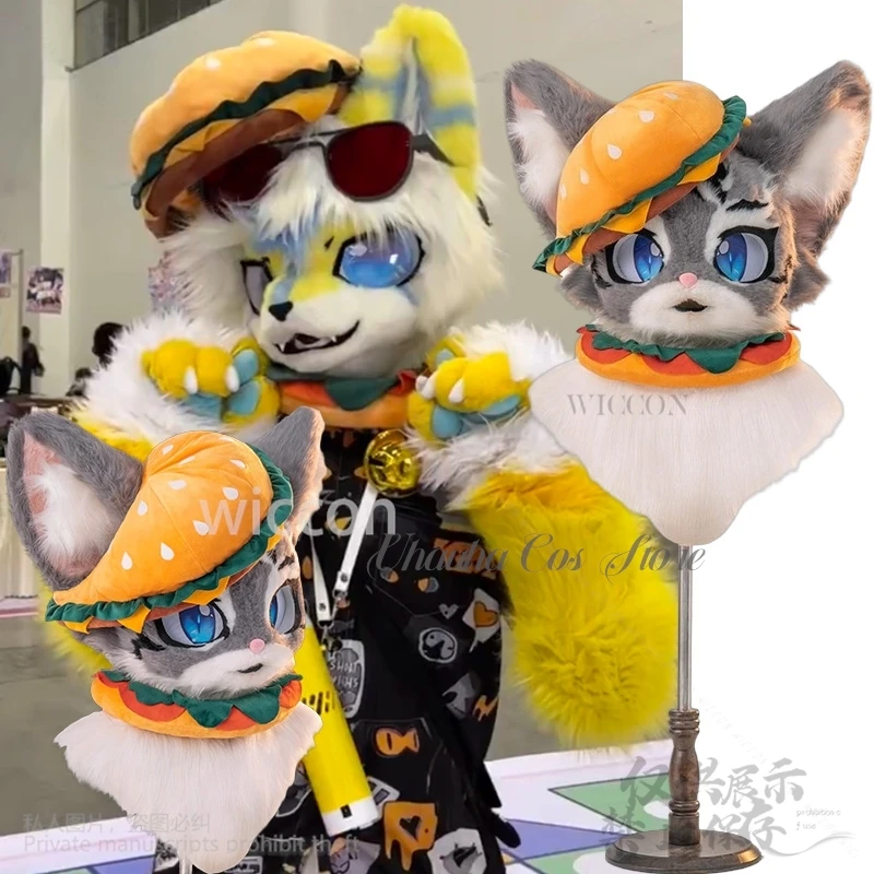 Furry Furrsuit Animal Kawaii Burger Cutecore Cosplay Headwear Costume Cute Hat Scarf Sweet Fashion Anime Uniform Cos 코스프레
Furry Furrsuit Animal Kawaii Burger Cutecore Cosplay Headwear Costume Cute Hat Scarf Sweet Fashion Anime Uniform Cos 코스프레
