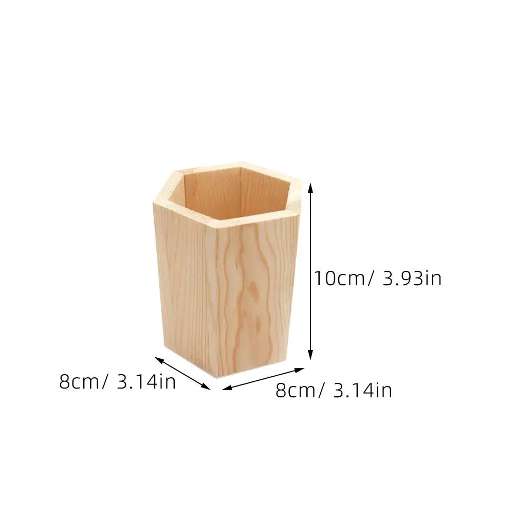 2 Pcs Pine Wood Pen Holder DIY Stationery Organizer Desk Accessory Pencil Pot Office Supplies
2 Pcs Pine Wood Pen Holder DIY Stationery Organizer Desk Accessory Pencil Pot Office Supplies