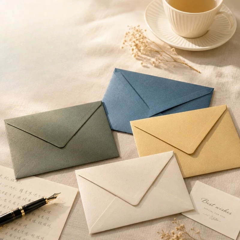 Colorful Pearlescent Paper Envelopes Simple Fashion Creative Invitation Envelopes For Wax Seal Stamp Sealing Wax DIY Craft
Colorful Pearlescent Paper Envelopes Simple Fashion Creative Invitation Envelopes For Wax Seal Stamp Sealing Wax DIY Craft