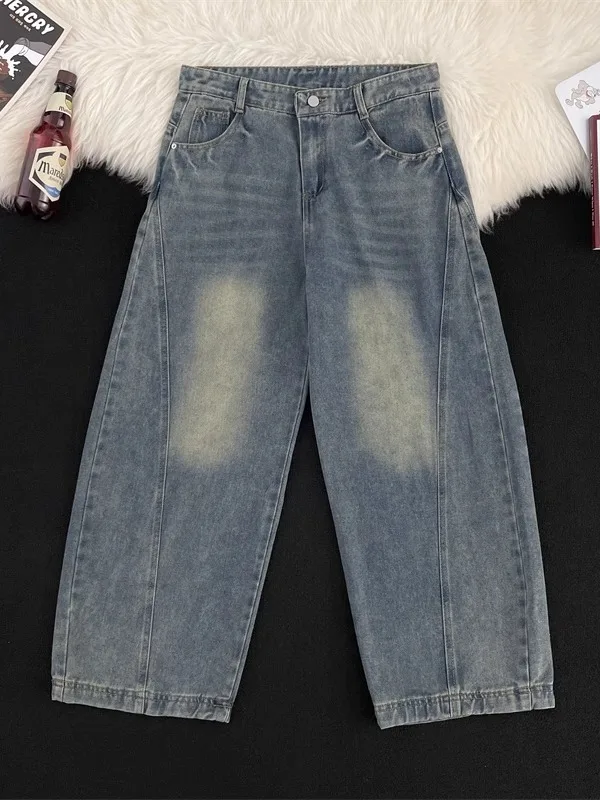 American Sle Haome Wide Leg Knife Jeans Trendy Loose Straight Leg Long Pants Design Sensation Tapered Pants for Men
American Sle Haome Wide Leg Knife Jeans Trendy Loose Straight Leg Long Pants Design Sensation Tapered Pants for Men