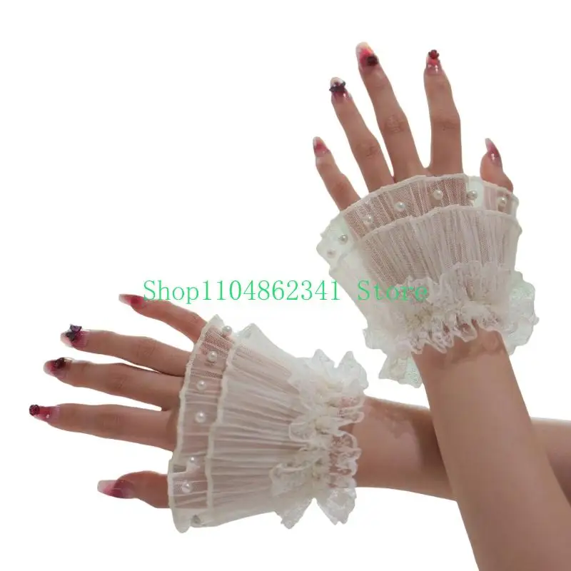 652F Breathable Stretchable Hand Sleeves With Decorative Pearls Lace Flower Wrist Cuff Sleeves For Women Photography Wear
652F Breathable Stretchable Hand Sleeves With Decorative Pearls Lace Flower Wrist Cuff Sleeves For Women Photography Wear