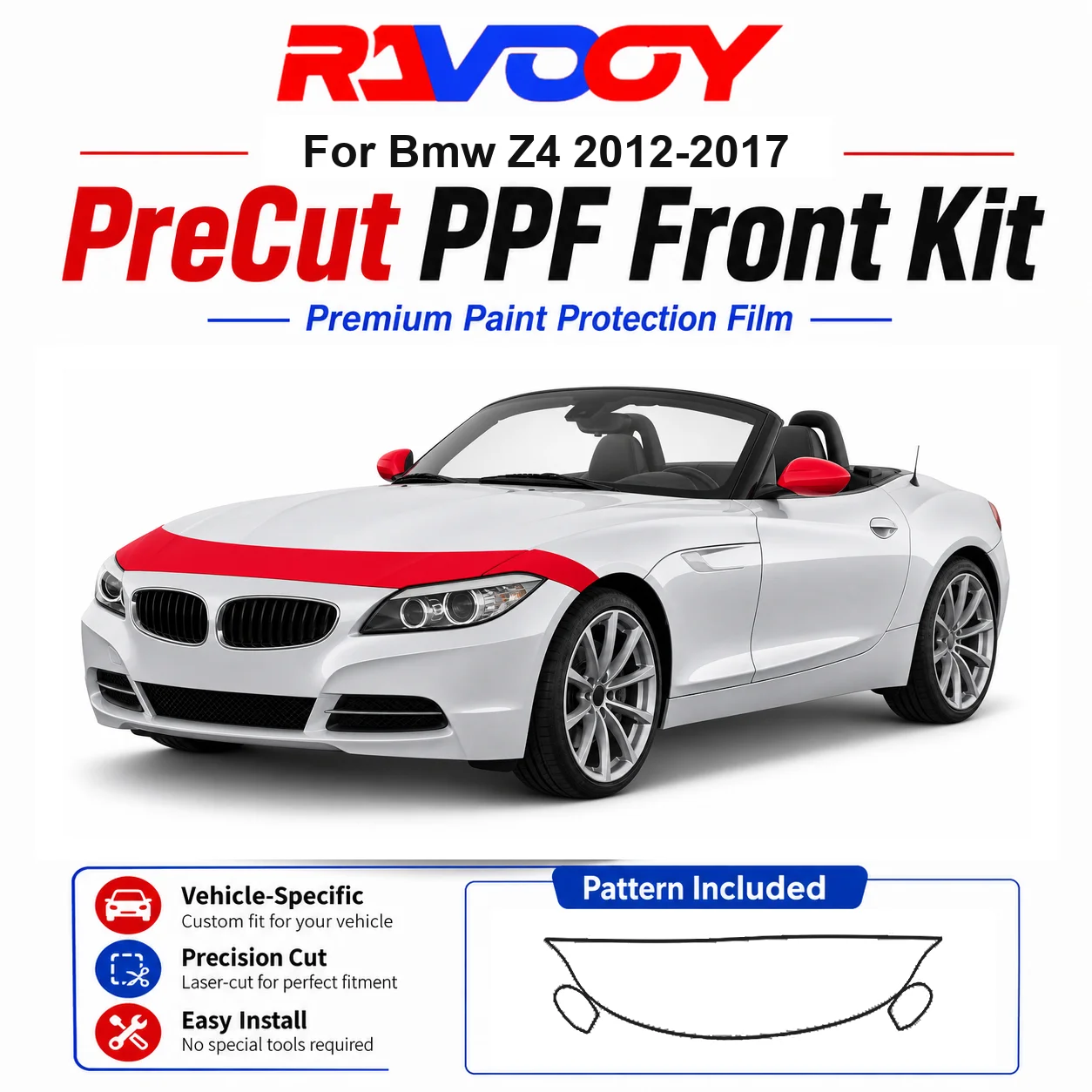 8.5mil TPU Precut PPF Kit For 2025-2026 Acura ADX - Hood, Partial Fenders & Full Mirror Set - Self-Healing Gloss Clear Bra Film
8.5mil TPU Precut PPF Kit For 2025-2026 Acura ADX - Hood, Partial Fenders & Full Mirror Set - Self-Healing Gloss Clear Bra Film
