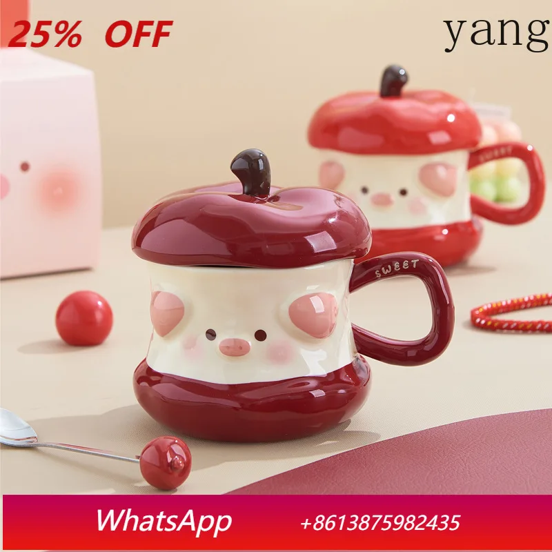 LMM ceramic underglaze color with lid household cup office coffee cup
LMM ceramic underglaze color with lid household cup office coffee cup