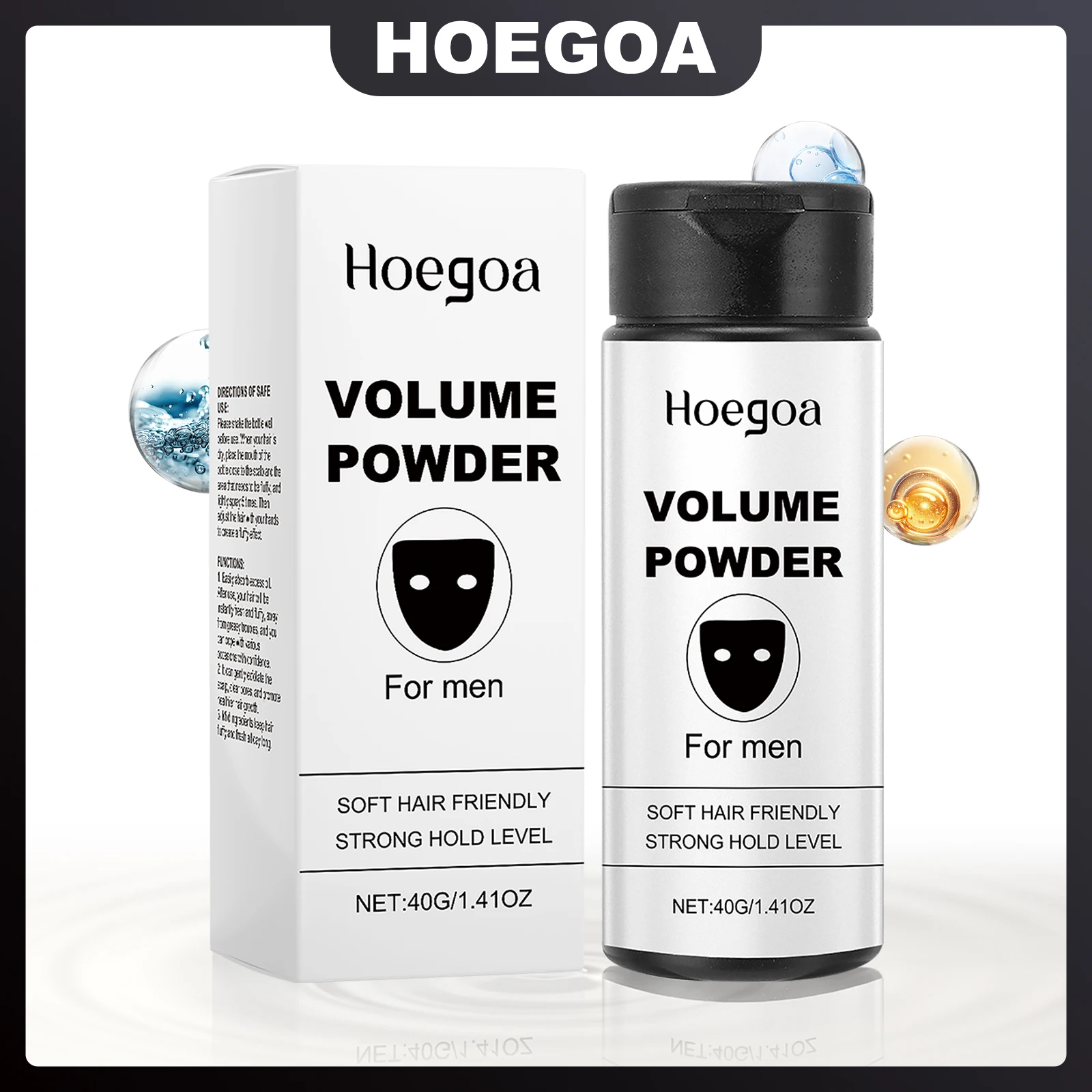 HOEGOA Мужская пушистая пудра для волос, мгновенно обновляет, длительный контроль жирности, уход за пушистым ощущением, мягко отшелушивает кожу головы
HOEGOA Мужская пушистая пудра для волос, мгновенно обновляет, длительный контроль жирности, уход за пушистым ощущением, мягко отшелушивает кожу головы