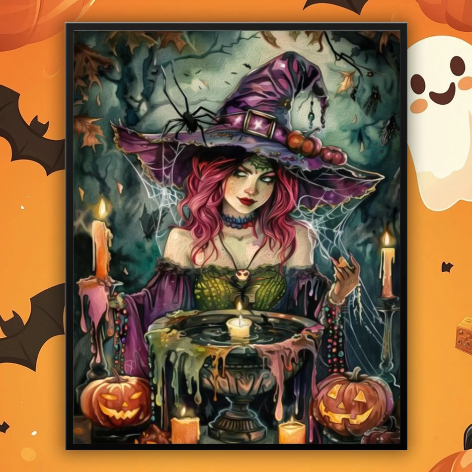 GATYZTORY Painting By Numbers Halloween Witch Coloring By Numbers Picture Drawing Color Markers Canvas Art Painting Home Decor
GATYZTORY Painting By Numbers Halloween Witch Coloring By Numbers Picture Drawing Color Markers Canvas Art Painting Home Decor