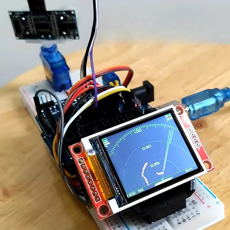 Arduino Analog Radar Ultrasonic Simulation Radar DIY Ornament Programming Learning Kit
Arduino Analog Radar Ultrasonic Simulation Radar DIY Ornament Programming Learning Kit