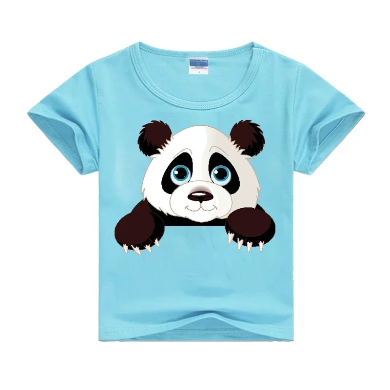 Panda Print T-shirt New Fashion Kid Boys Girls Summer Short Sleeve Tops Children Cartoon Cute Tshirt Baby Casual Tops Clothing
Panda Print T-shirt New Fashion Kid Boys Girls Summer Short Sleeve Tops Children Cartoon Cute Tshirt Baby Casual Tops Clothing