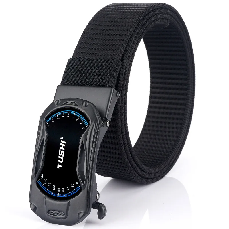 New Men's Automatic Buckle Waistbelt Technology Cool Business Personality Style Belt Thick Nylon Wear-resistant Belts
New Men's Automatic Buckle Waistbelt Technology Cool Business Personality Style Belt Thick Nylon Wear-resistant Belts