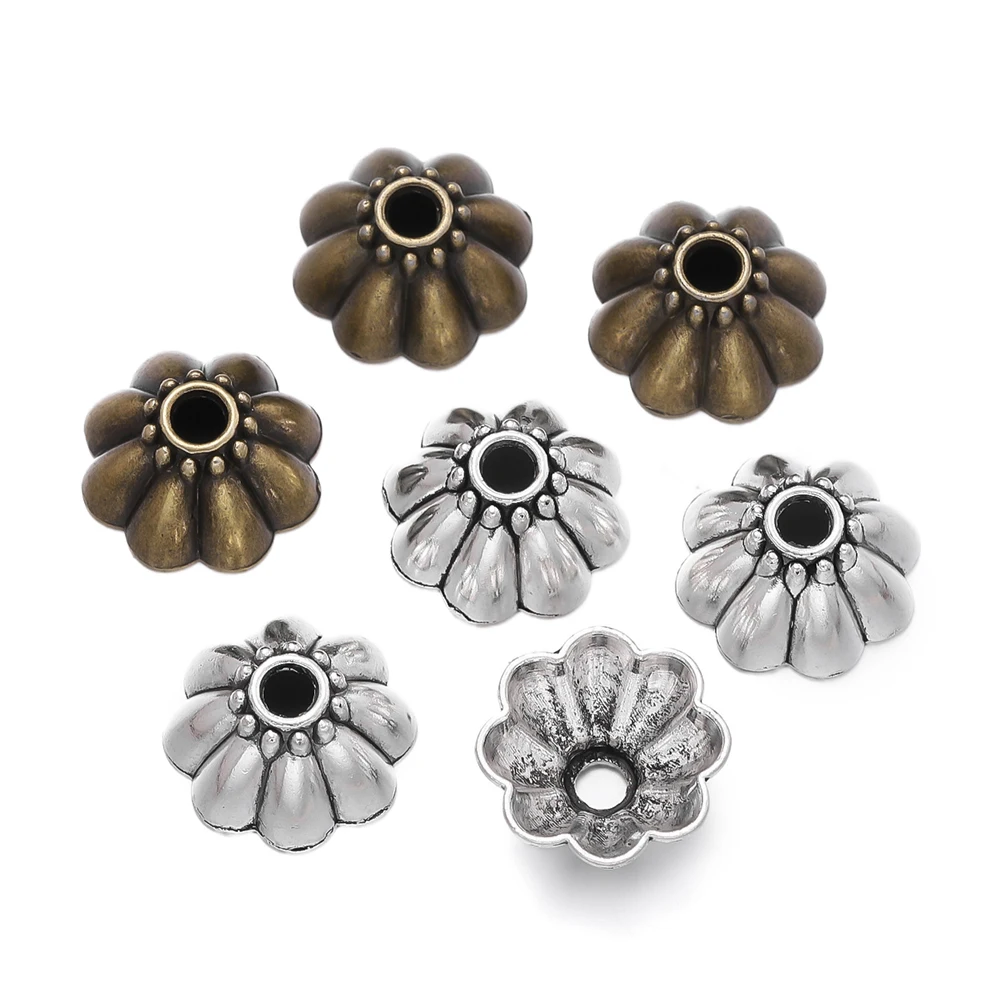 10pcs/Lot Antique Silver Color Alloy Leaf Flowers Bead End Caps for Jewelry Making Needlework Spacer Bead Caps DIY Accessories
10pcs/Lot Antique Silver Color Alloy Leaf Flowers Bead End Caps for Jewelry Making Needlework Spacer Bead Caps DIY Accessories