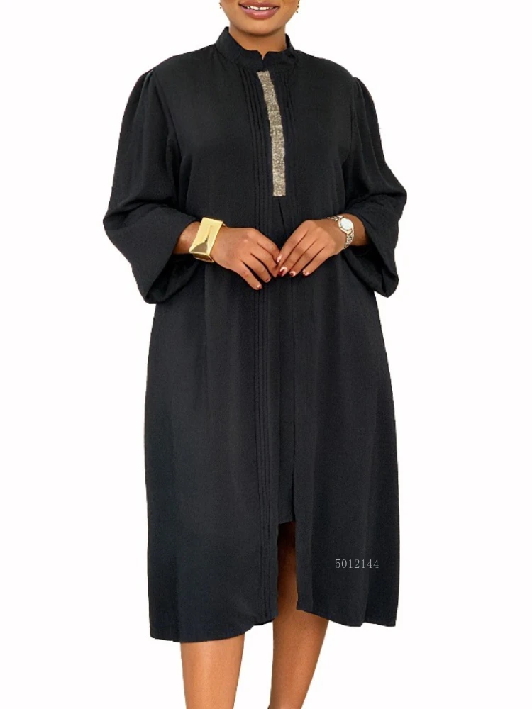 Autumn Elegant African Women Long Sleeve Polyester Plus Size Knee-length Dress Dashiki Africa Clothing Outfits Ankara Dress
Autumn Elegant African Women Long Sleeve Polyester Plus Size Knee-length Dress Dashiki Africa Clothing Outfits Ankara Dress
