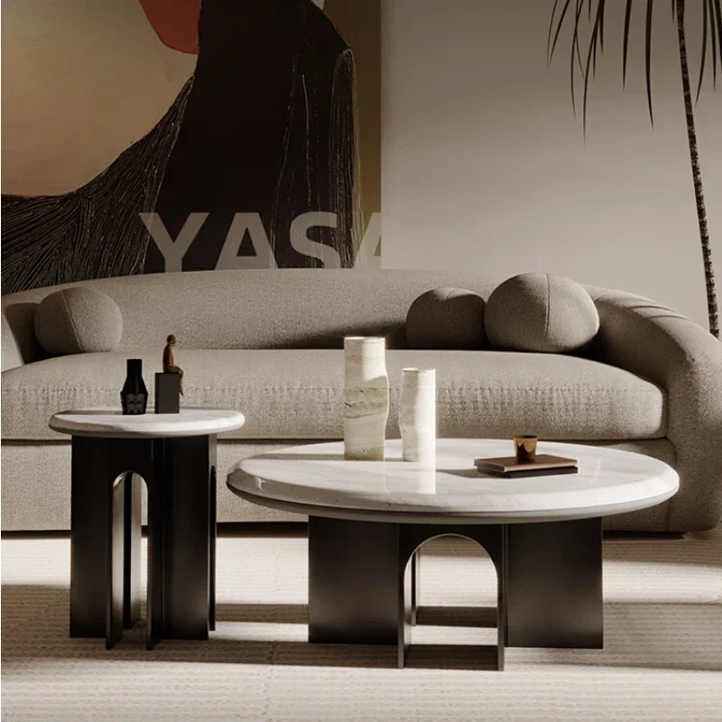 Marble Coffee Table Light Luxury Modern Living Room Home Small Apartment round Side Table
Marble Coffee Table Light Luxury Modern Living Room Home Small Apartment round Side Table