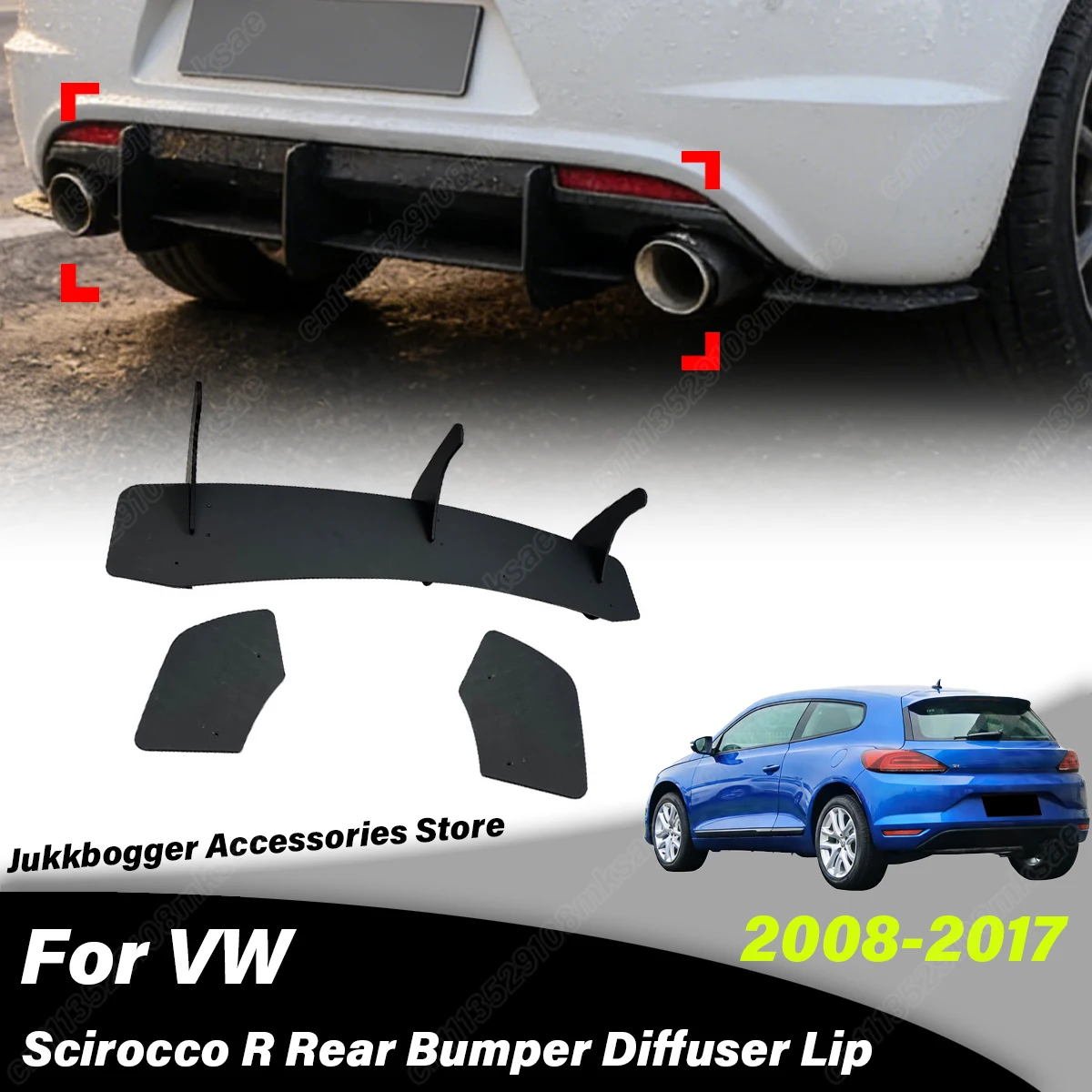 For Volksagen Scirocco R 2008 2009 2010 2011 2012 2013 2014 2015 2016 2017 Automobile Rear Bumper Spoiler Lip Decoration Kit
For Volksagen Scirocco R 2008 2009 2010 2011 2012 2013 2014 2015 2016 2017 Automobile Rear Bumper Spoiler Lip Decoration Kit