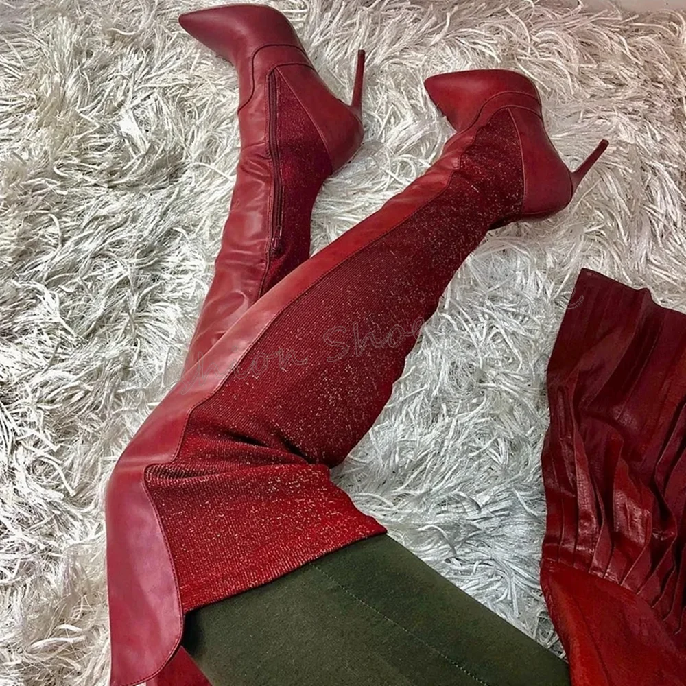 Red Side Zipper Pointed Toe Boots Matte Leather Thin High Heels High Heel Shoes for Women Heels 2025 New Zapatos Para Mujere
Red Side Zipper Pointed Toe Boots Matte Leather Thin High Heels High Heel Shoes for Women Heels 2025 New Zapatos Para Mujere