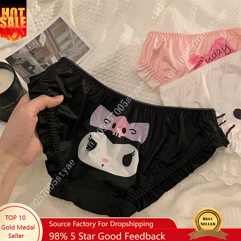 Sanrio Kuromi Melody Pochacco Cute Cartoon Anime Underwear Panty Milk Silk Women's Cotton Panty Cozy Sexy Briefs Cosplay
Sanrio Kuromi Melody Pochacco Cute Cartoon Anime Underwear Panty Milk Silk Women's Cotton Panty Cozy Sexy Briefs Cosplay