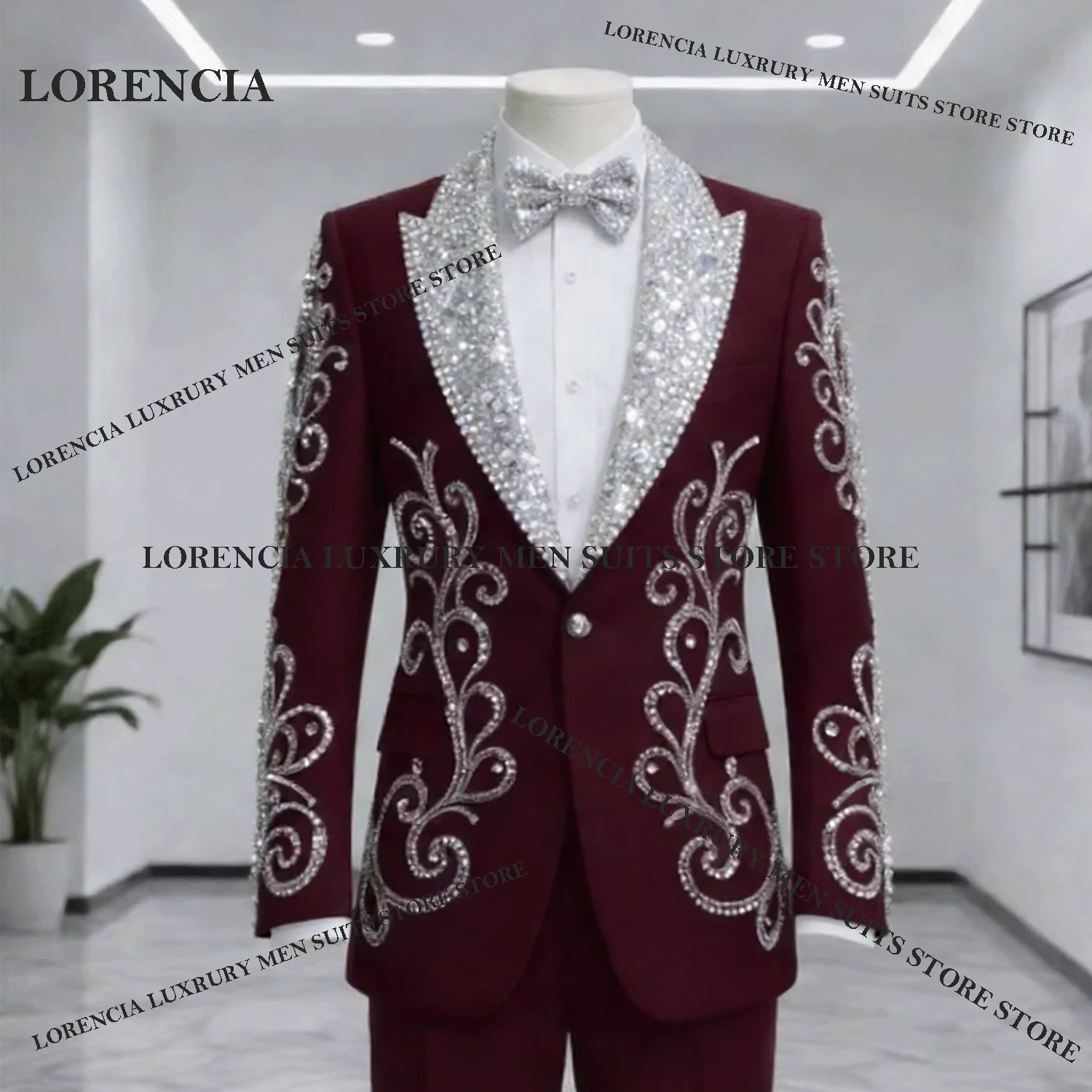 Смокинги по индивидуальному заказу с остроконечными лацканами и бриллиантовым орнаментом, комплекты из 2 предметов, мужские квадратные мужские костюмы, пиджаки, свадебные костюмы для жениха, para hombre
Смокинги по индивидуальному заказу с остроконечными лацканами и бриллиантовым орнаментом, комплекты из 2 предметов, мужские квадратные мужские костюмы, пиджаки, свадебные костюмы для жениха, para hombre