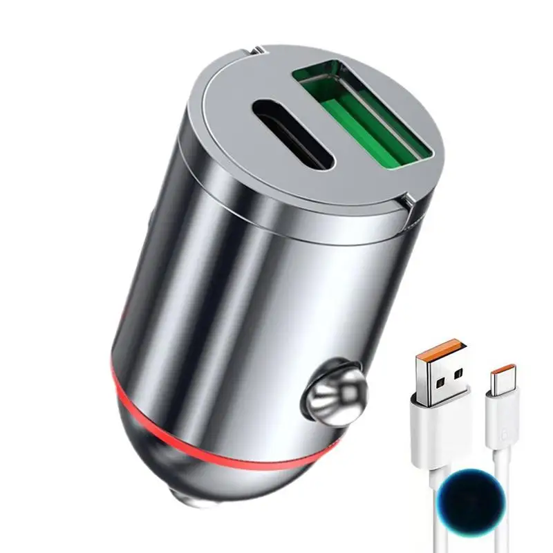 Automotive Metal Charger Adapter 30W Fast Charging Car Charger Metal Auto Fast Charger Adapter Automobile Interior Accessories
Automotive Metal Charger Adapter 30W Fast Charging Car Charger Metal Auto Fast Charger Adapter Automobile Interior Accessories