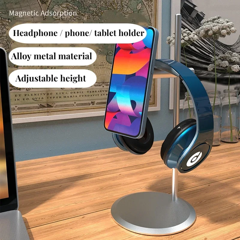 Universal Headphone Stand Earphone Hanger Bracket Magnetic Suction Heaset Holder Adjustable Lifting for Phone Tablets Holder
Universal Headphone Stand Earphone Hanger Bracket Magnetic Suction Heaset Holder Adjustable Lifting for Phone Tablets Holder