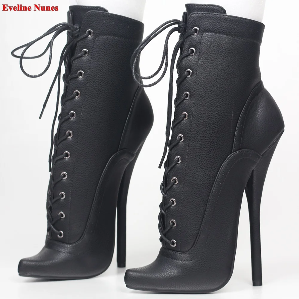 Pointed Toe Ballet Ankle Boots Women's 2024 New Arrival Cross Straps Super Thin High Heel 34-46 Size Sexy Fashion Party Shoes
Pointed Toe Ballet Ankle Boots Women's 2024 New Arrival Cross Straps Super Thin High Heel 34-46 Size Sexy Fashion Party Shoes