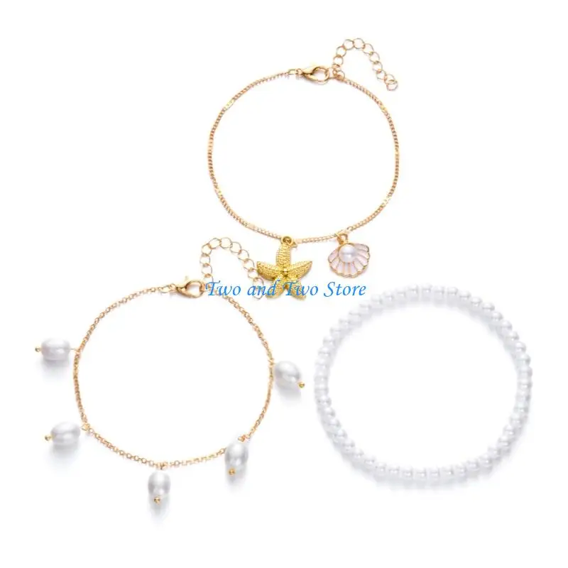 HX6F Beach Vacation Anklet Bracelet Adjustable Multilayer Shell Bead Decoration Lightweight Foot Jewelry for Women
HX6F Beach Vacation Anklet Bracelet Adjustable Multilayer Shell Bead Decoration Lightweight Foot Jewelry for Women