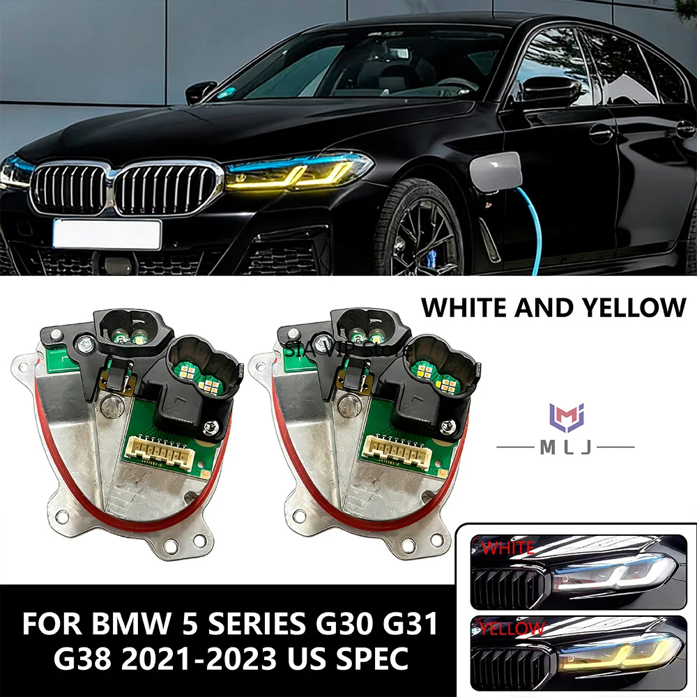 Yellow US LED headlamp turn signal lamp module angel eyes LED module for BMW 5 series G30 G31 G38 2021-2023 OE 23508301 23508302
Yellow US LED headlamp turn signal lamp module angel eyes LED module for BMW 5 series G30 G31 G38 2021-2023 OE 23508301 23508302