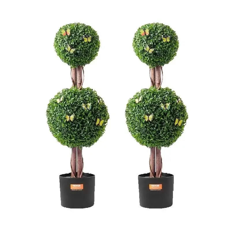 SucceBuy Artificial Boxwood Topiary Tree Faux Plant w/ Extra Leaves Pot Small Decoration UV Rated Set for Home Decor Indoor
SucceBuy Artificial Boxwood Topiary Tree Faux Plant w/ Extra Leaves Pot Small Decoration UV Rated Set for Home Decor Indoor