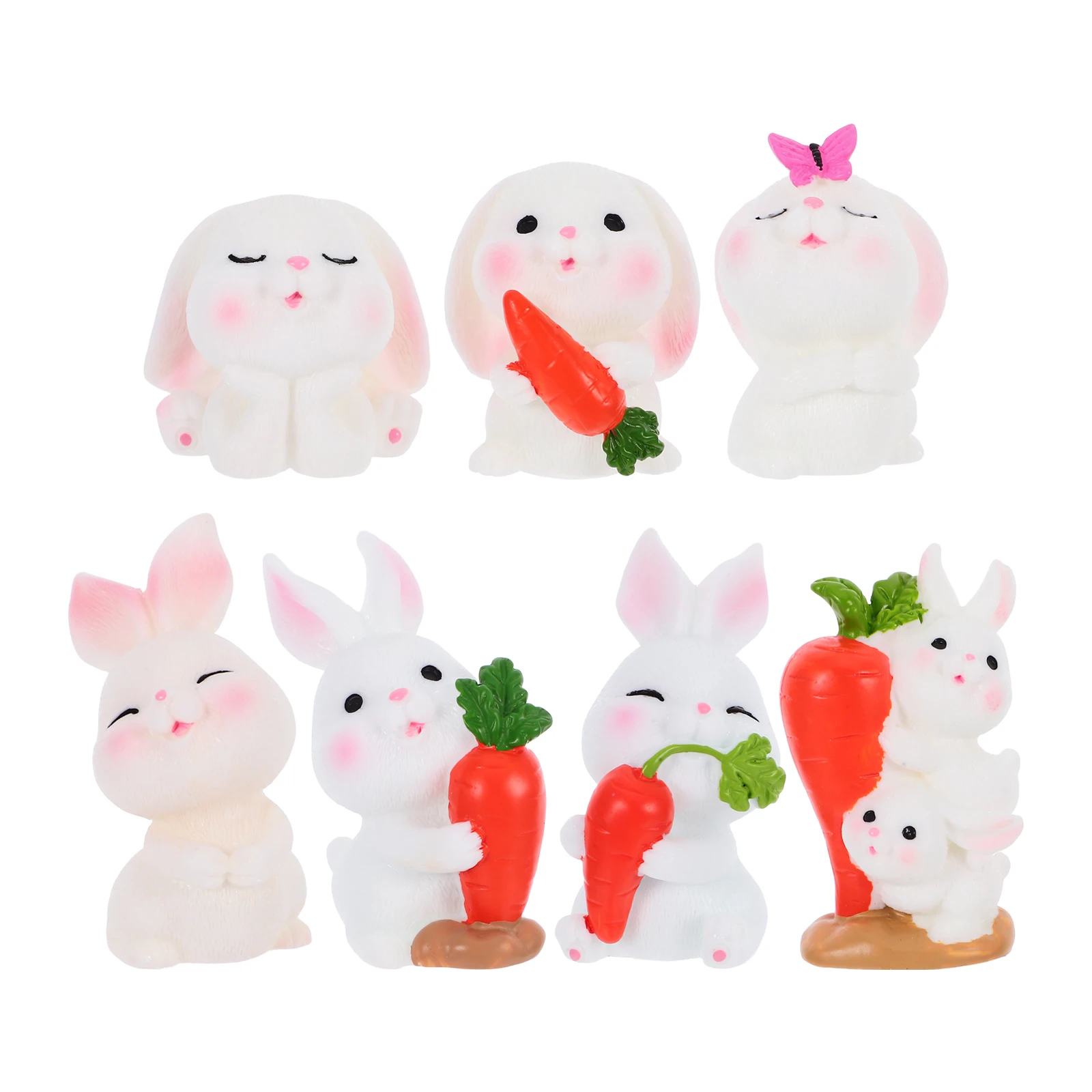 Assorted Color Resin Bunny Shaped Miniature Figurines Desktop Ornament Fairy Garden Decor
Assorted Color Resin Bunny Shaped Miniature Figurines Desktop Ornament Fairy Garden Decor