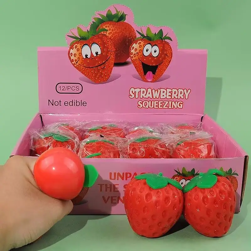 Simulation strawberry squishy creative prank toy for stress relief, squeezable slow rebound squishy fun gift for friends
Simulation strawberry squishy creative prank toy for stress relief, squeezable slow rebound squishy fun gift for friends