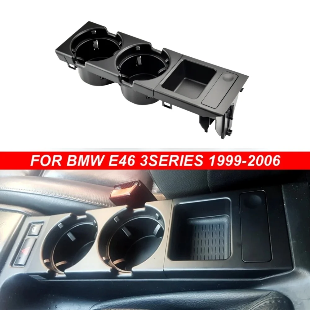 New Double Hole Car Styling Front Center Console Storage Box Coin + Cup Holder For BMW E46 Series 1999-2006 51168217953
New Double Hole Car Styling Front Center Console Storage Box Coin + Cup Holder For BMW E46 Series 1999-2006 51168217953