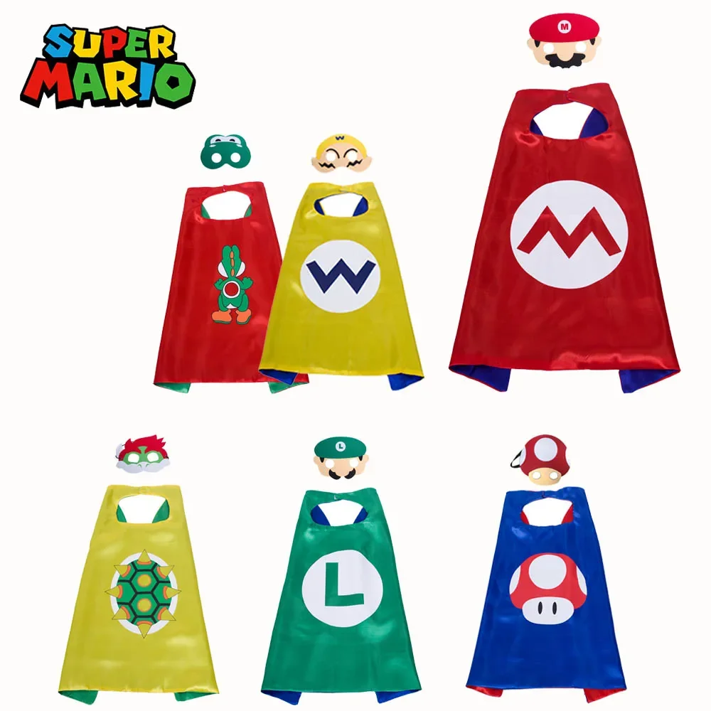 Super Mario Bros Cosplay Double Cloak Mask Luigi Anime birthday party action Figures Toys kids Dress Up Props Christmas Gifts
Super Mario Bros Cosplay Double Cloak Mask Luigi Anime birthday party action Figures Toys kids Dress Up Props Christmas Gifts