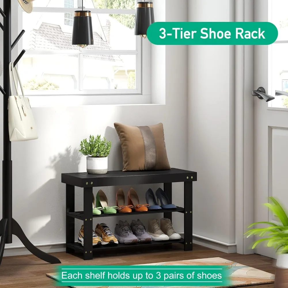 Bamboo Shoe Rack Bench, 3 Tier Sturdy Bench, Storage Organizer, Holds up to 330lbs
Bamboo Shoe Rack Bench, 3 Tier Sturdy Bench, Storage Organizer, Holds up to 330lbs