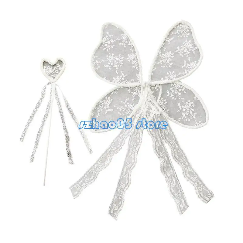 85L Элегантное кружевное акцентное крыло бабочки с портативной волшебной палочкой для детских вечеринок и сценическими фото 
85L Элегантное кружевное акцентное крыло бабочки с портативной волшебной палочкой для детских вечеринок и сценическими фото